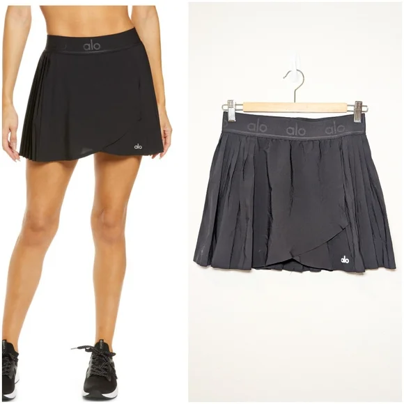 Alo Aces Sport Skort In Black - Picture 13 of 13